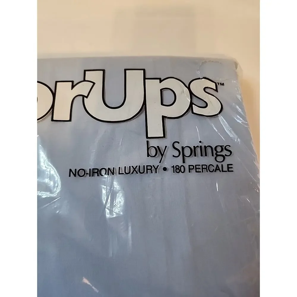Springs Color Ups KING FITTED Sheet No Iron 180 Percale NEW